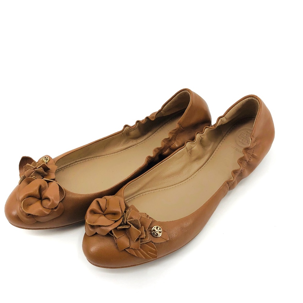 NWT Tory Burch Blossom Ballet Nappa Leather Flats - Picture 7 of 8